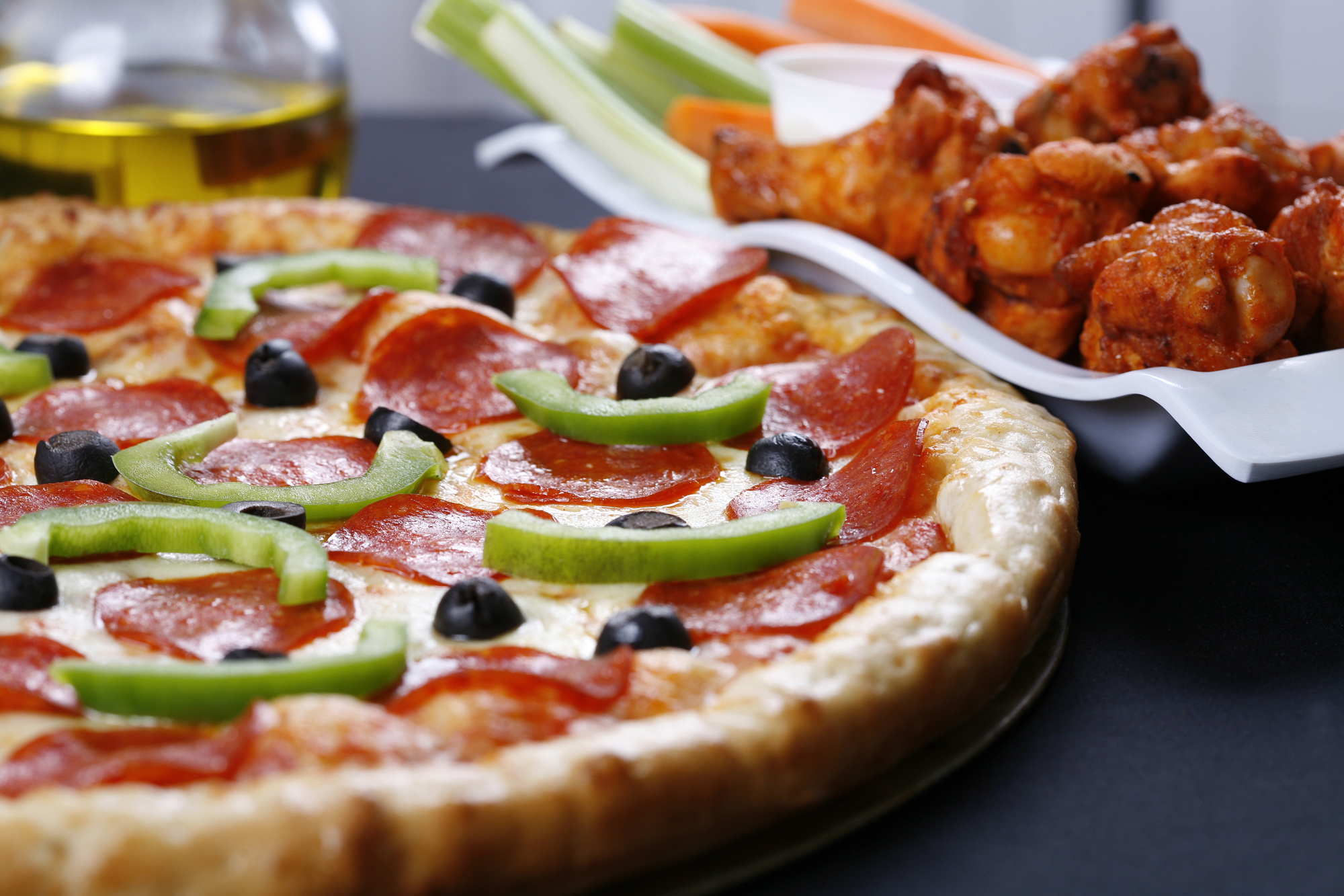 Pizza and Chicken Wings